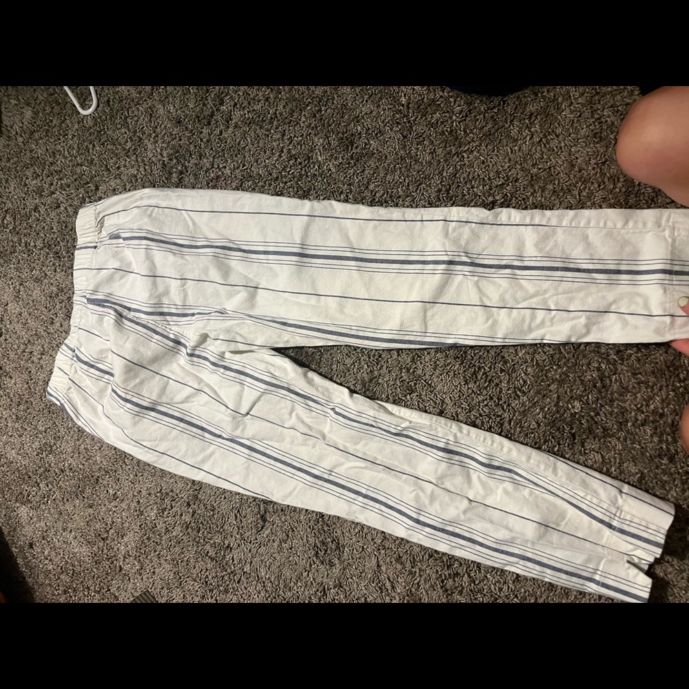 John Galt Striped pants with zipper